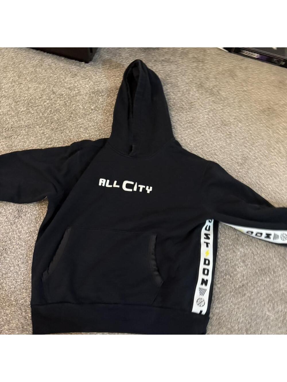 Just Don Men's Black Hoody